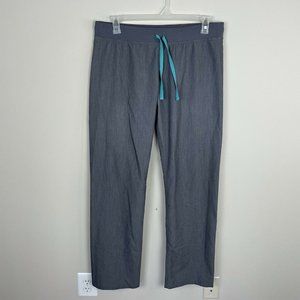 FIGS Livingston Graphite Scrub Pants Women's Size Large Elastic Waist
